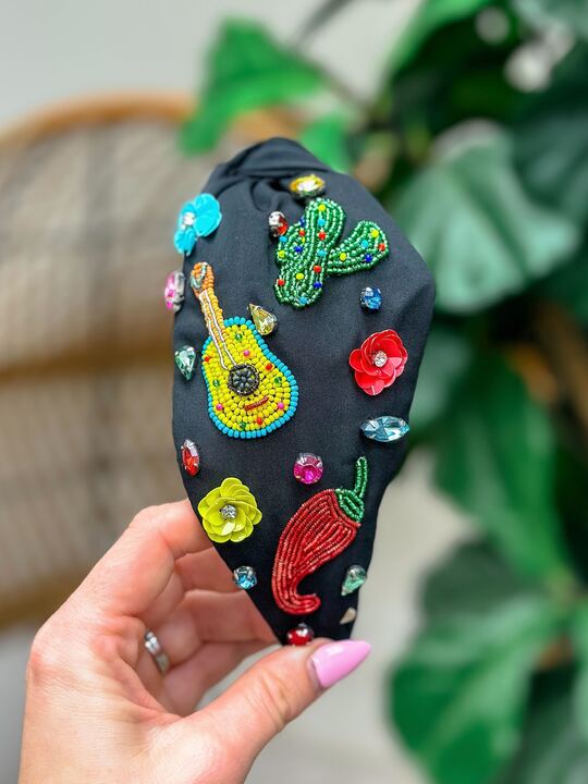 Festive Cinco De Mayo Beaded Embellished Headband