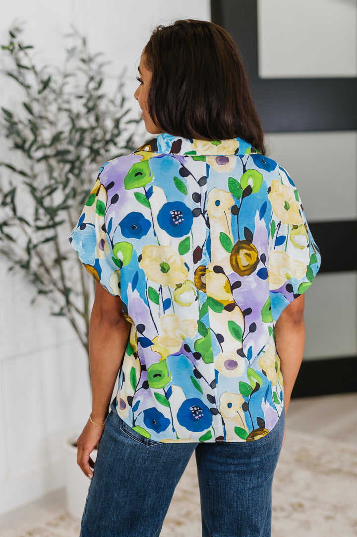 Fielding Questions Floral Top - 4/13