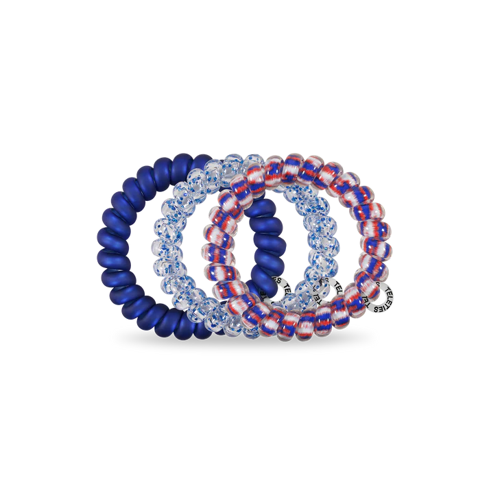 Teleties Hair Tie - Large Band Pack of 3 - Fire-workin' It
