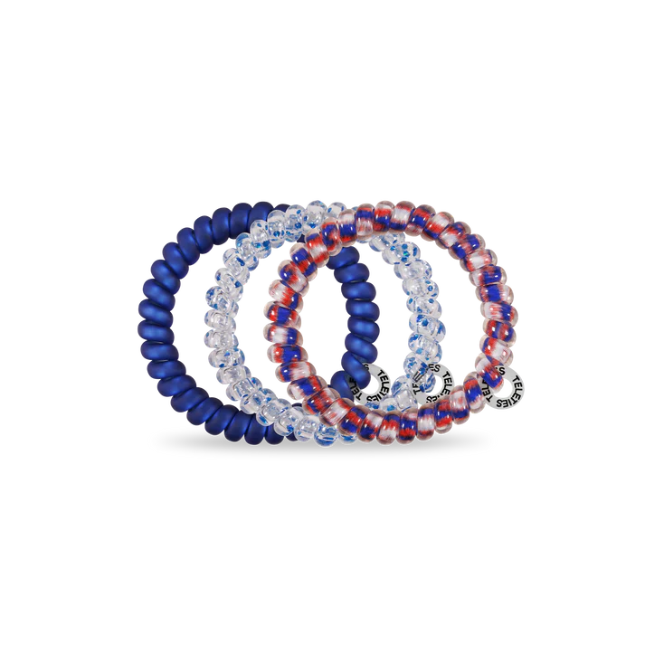 Teleties Hair Tie - Small Band Pack of 3 - Fire-workin' It