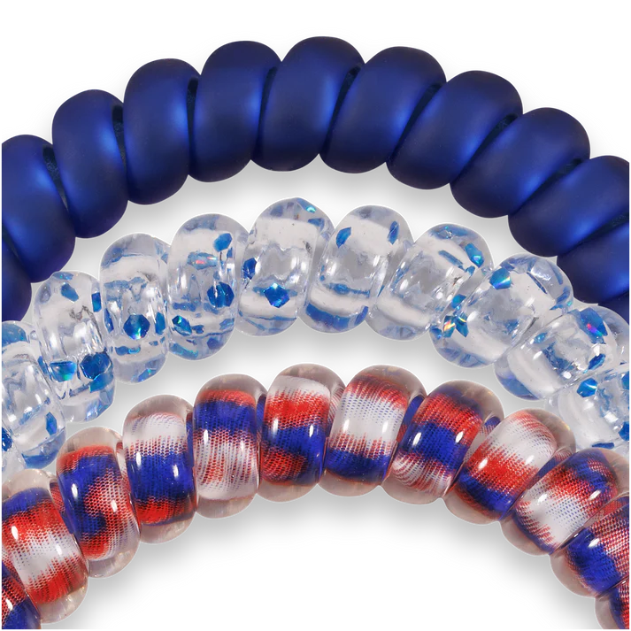 Teleties Hair Tie - Small Band Pack of 3 - Fire-workin' It