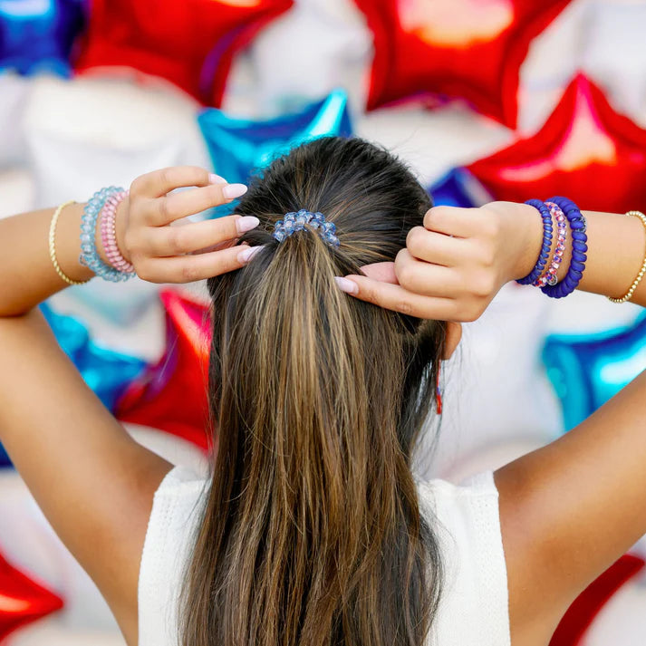 Teleties Hair Tie - Large Band Pack of 3 - Fire-workin' It