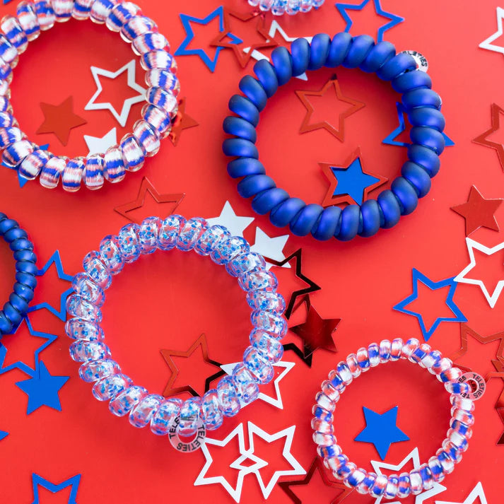 Teleties Hair Tie - Large Band Pack of 3 - Fire-workin' It