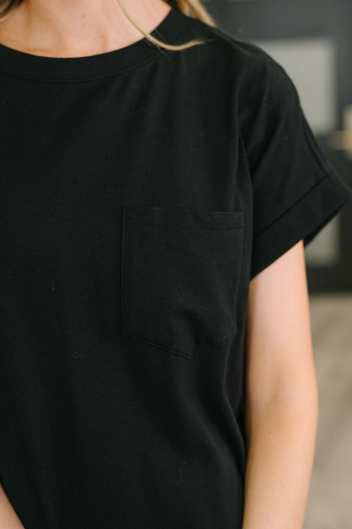 Fix You Right Up Short Sleeve Midi Dress in Black - 4/1