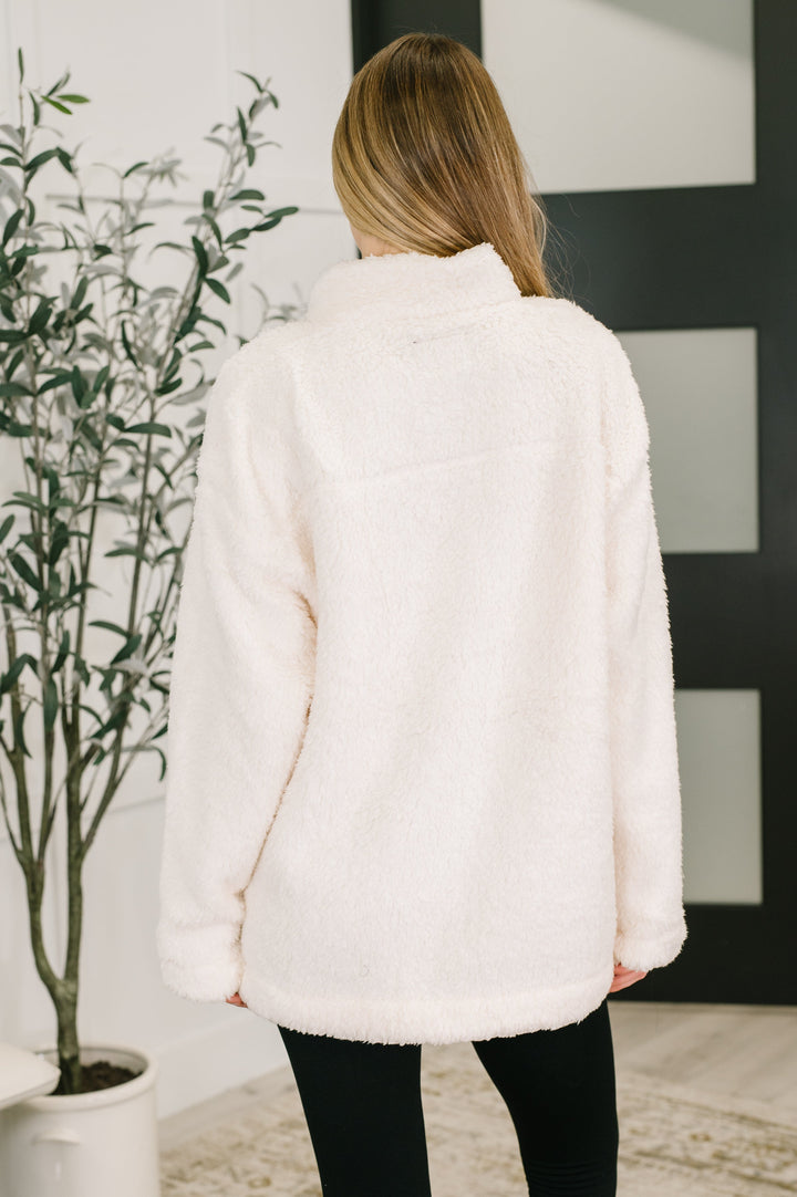 Fluffy Flurry Snap Button Pullover - 12/19