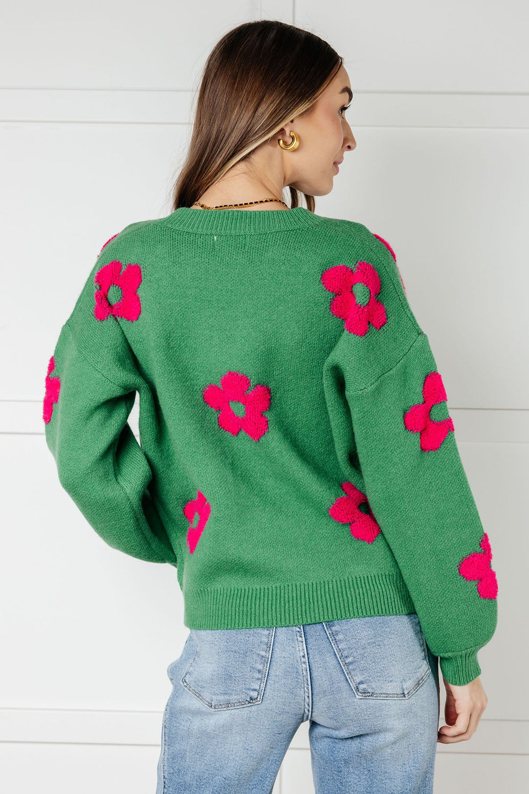 Follow Your Heart Drop Shoulder Sweater - 12/15