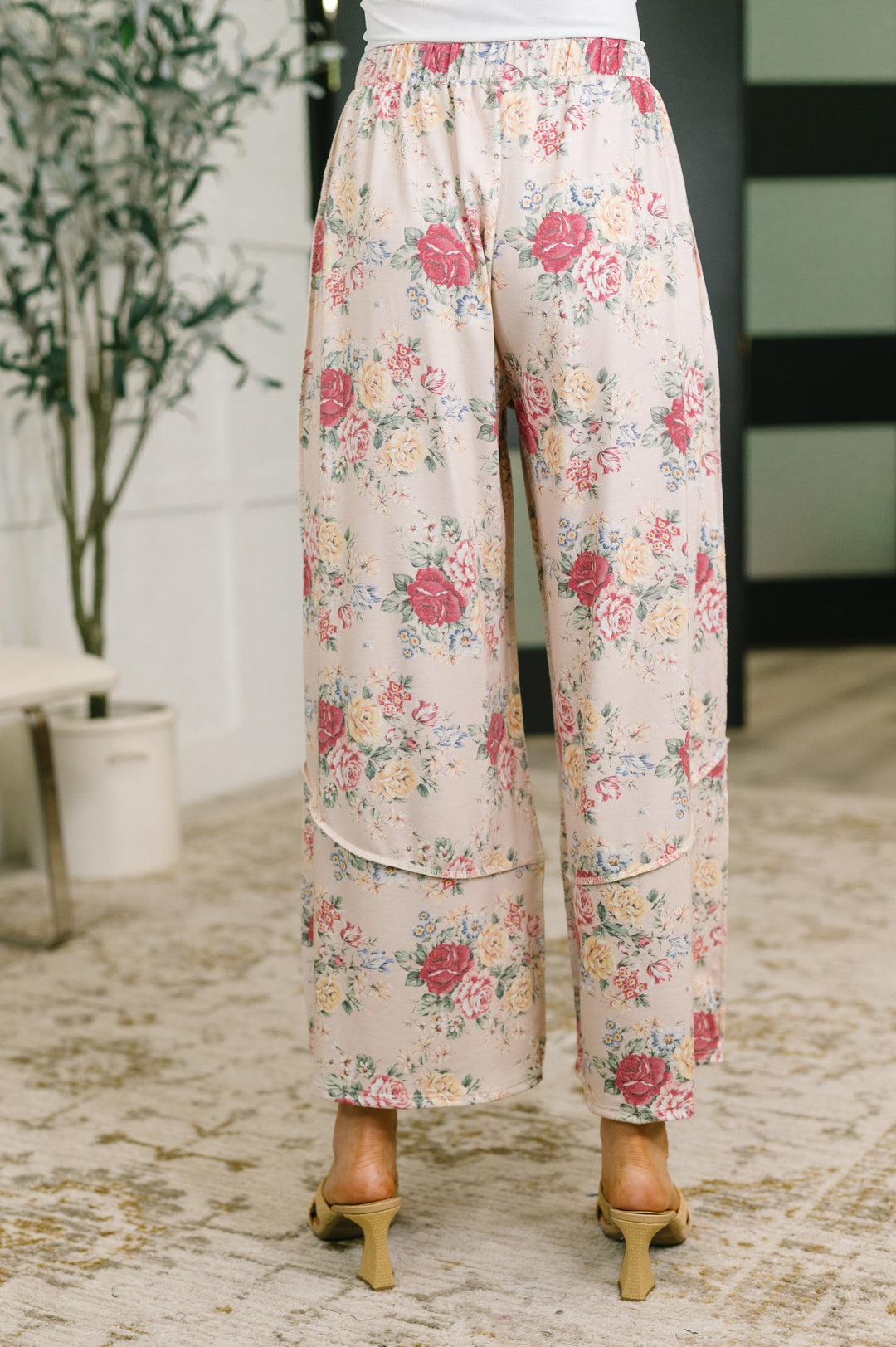 Follow the Flow Wide Leg Floral Bottoms - 8/4