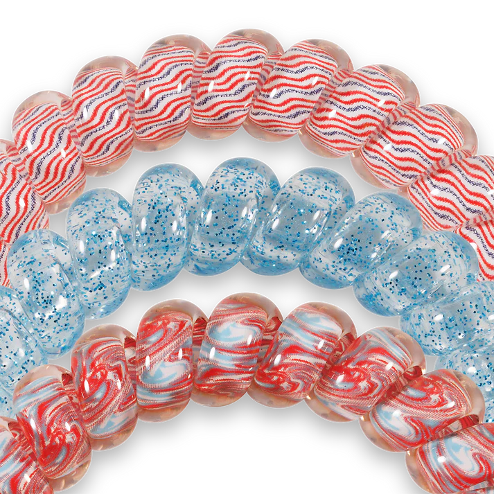 Teleties Hair Tie - Large Band Pack of 3 - Freedom to Sparkle