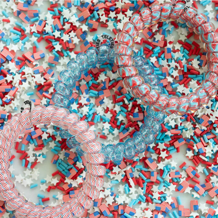 Teleties Hair Tie - Large Band Pack of 3 - Freedom to Sparkle