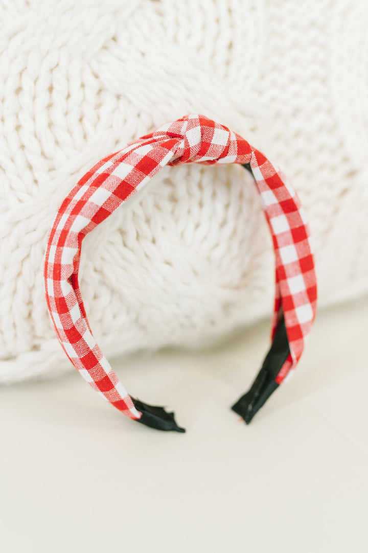 Fruit Pickin' Gingham Headband - 12/8