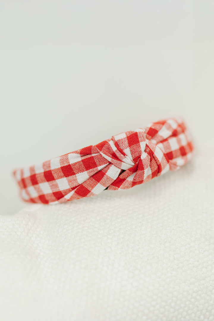 Fruit Pickin' Gingham Headband - 12/8