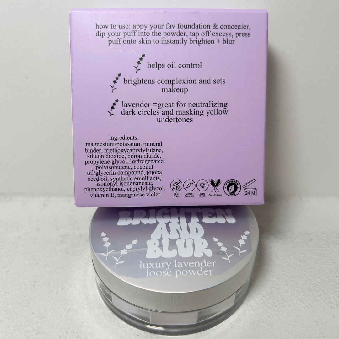 JUNE PREORDER: Brighten & Blur Lavender Setting Powder by TMLL (Ships in 2-3 Weeks)
