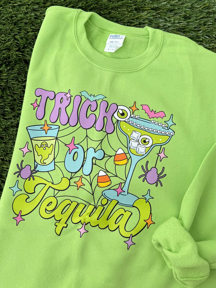 'Trick or Tequila' Graphic Sweatshirt (Ships in 1-2 Weeks)