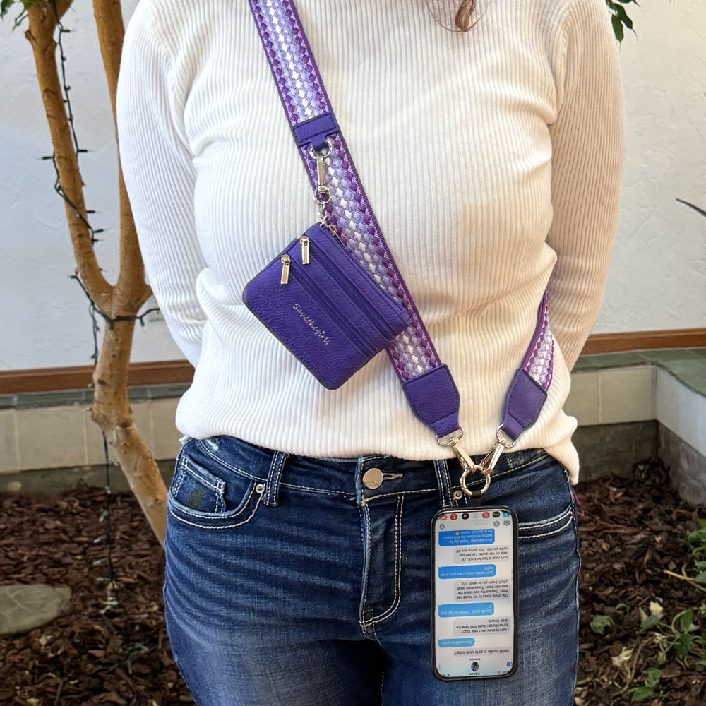 APRIL ARRAY: Clip & Go Strap w/Zippered Pouch Fun Dots By Save The Girls (Ships in 3 Weeks)
