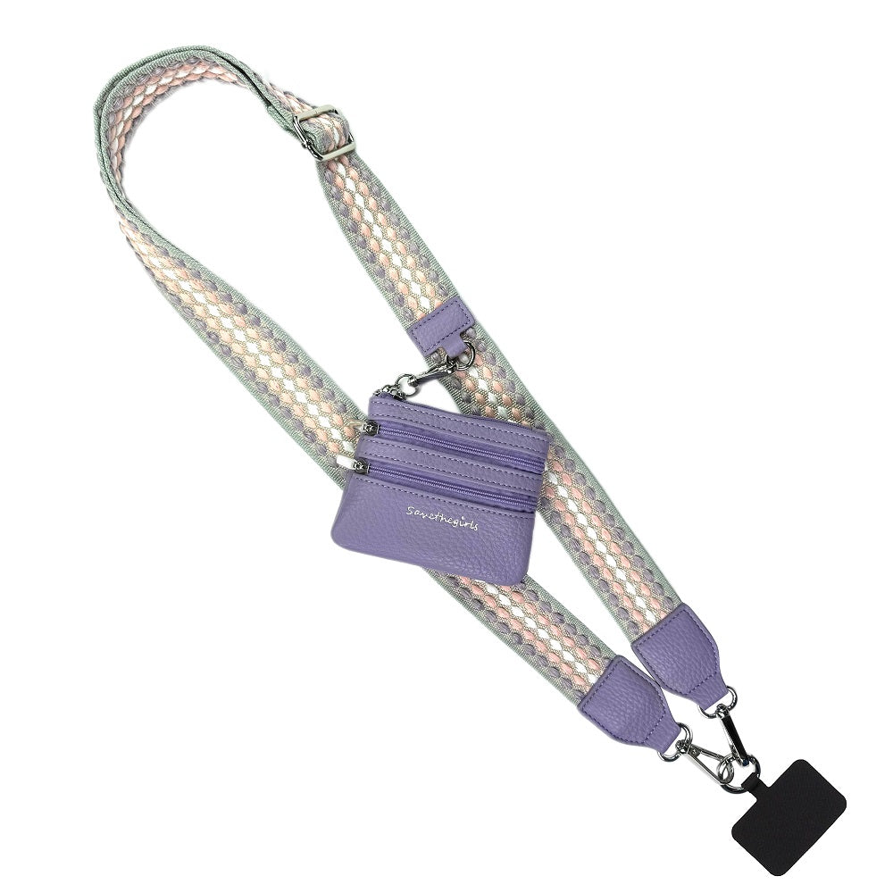 APRIL ARRAY: Clip & Go Strap w/Zippered Pouch Fun Dots By Save The Girls (Ships in 3 Weeks)
