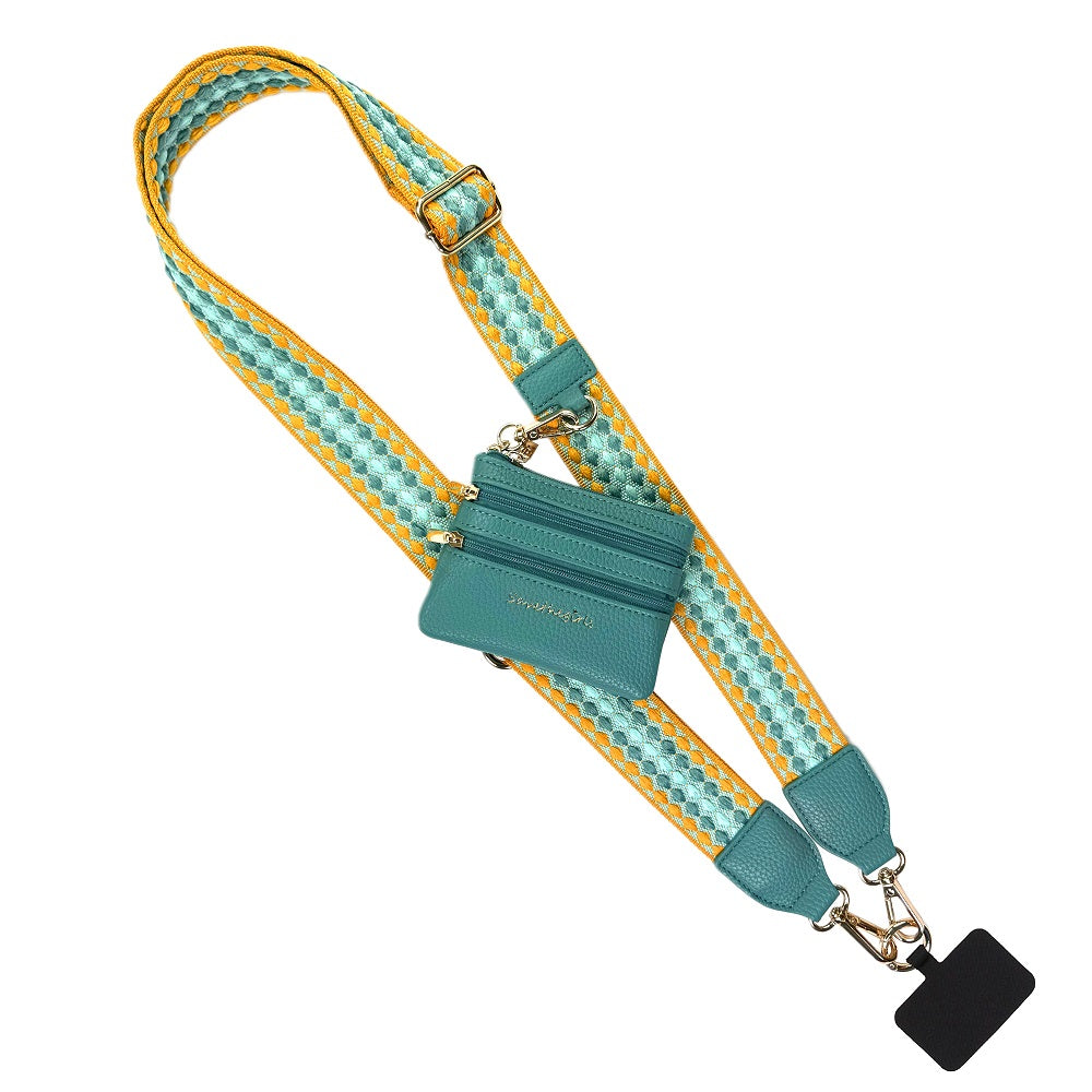 APRIL ARRAY: Clip & Go Strap w/Zippered Pouch Fun Dots By Save The Girls (Ships in 3 Weeks)