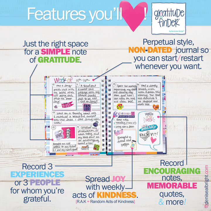 Gratitude Finder® Journals by Denise Albright