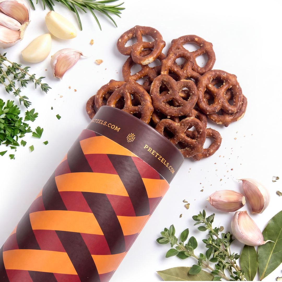 Sourdough Garlic & Herb Pretzels - Treats Live