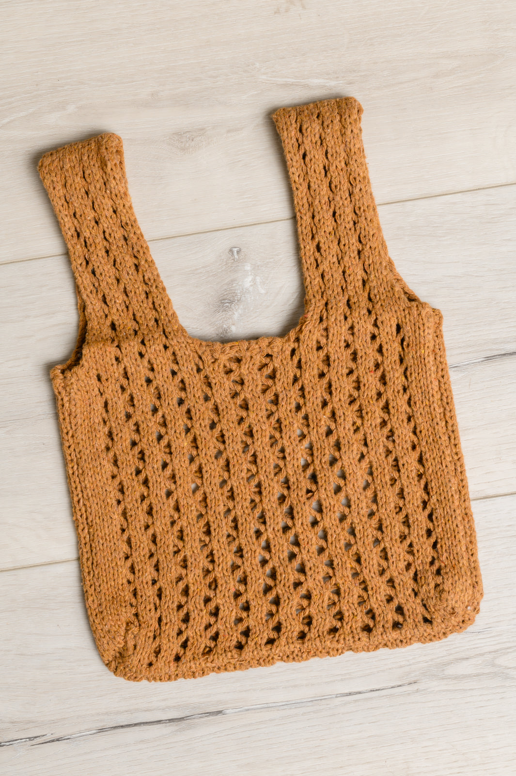 Girls Day Open Weave Bag in Tan - 4/13