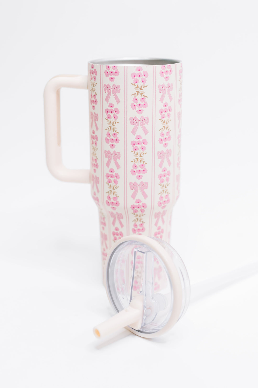 Girly Girl Bow and Floral Tumbler - 11/21