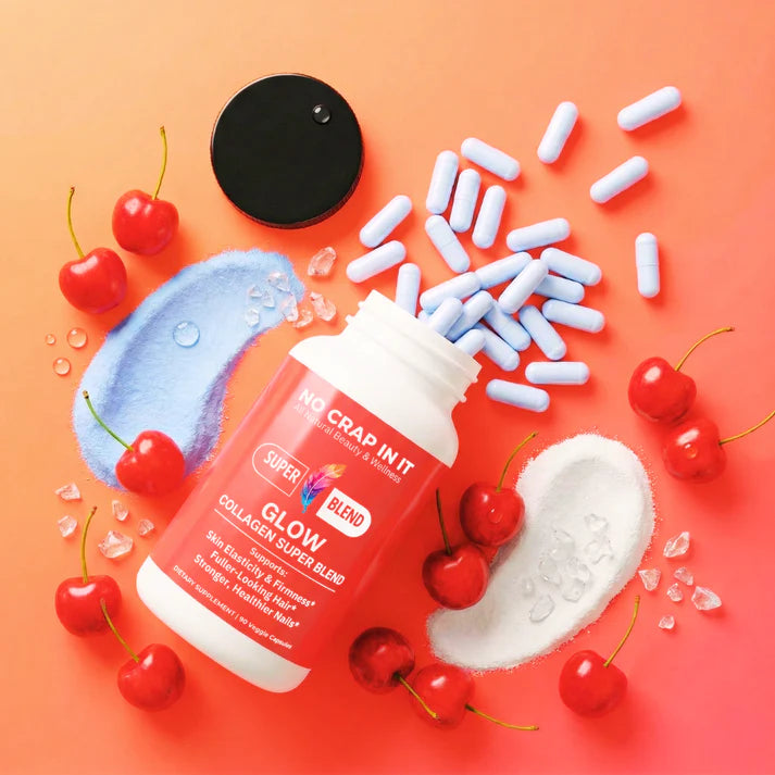 Super Blend Vitamin Supplements - Glow Collagen by No Crap In It (PREORDER: Ships in 2-3 Weeks)