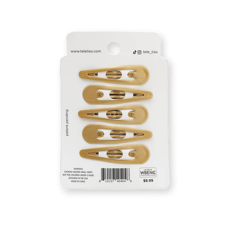 Teleties Snap Clip Set - Gold