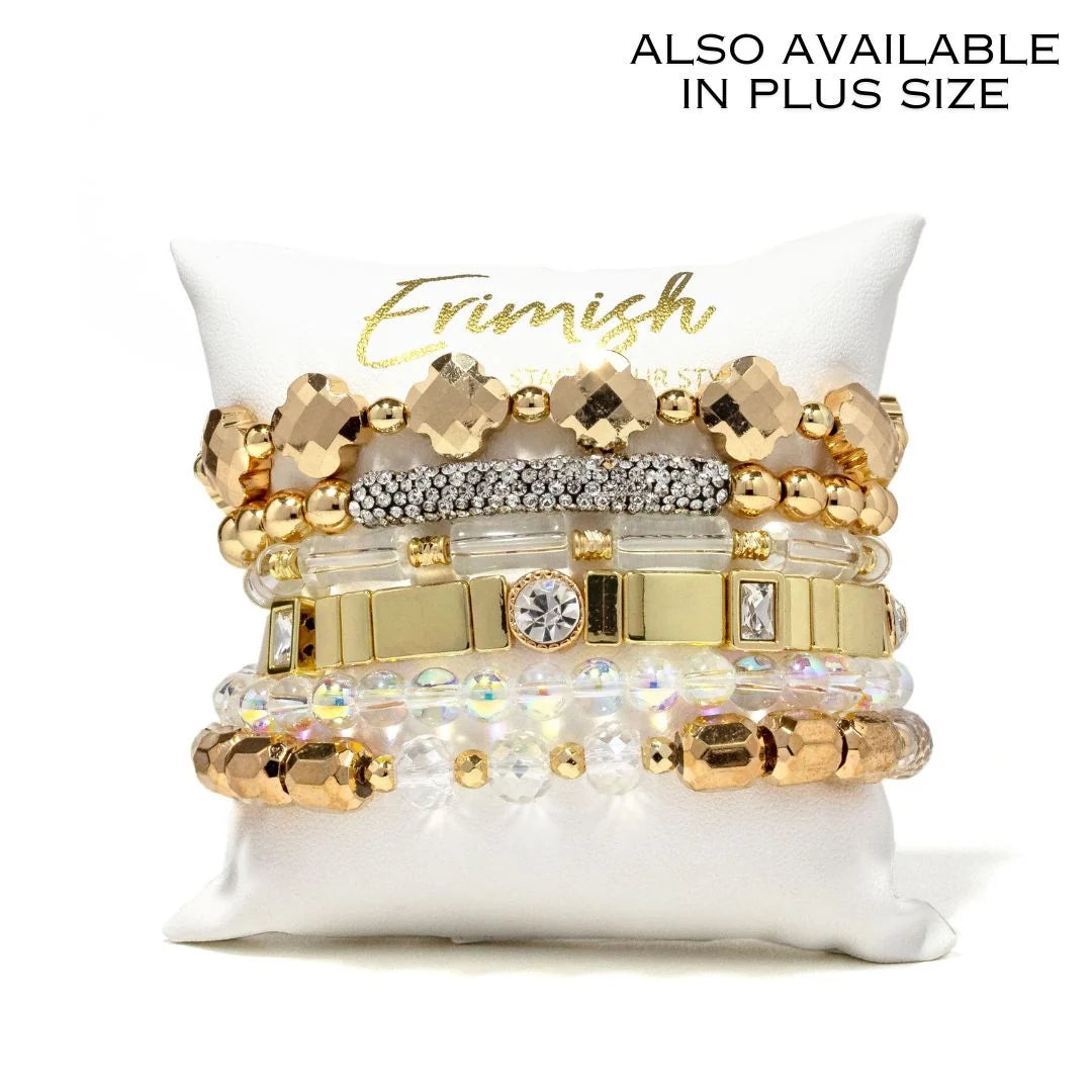 Goldie Pillow Set Bracelets By Erimish (Ships in 2-3 Weeks)