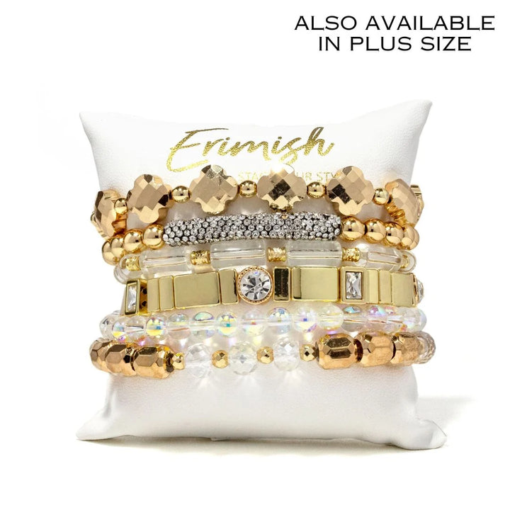 Goldie Pillow Set Bracelets By Erimish (Ships in 2-3 Weeks)