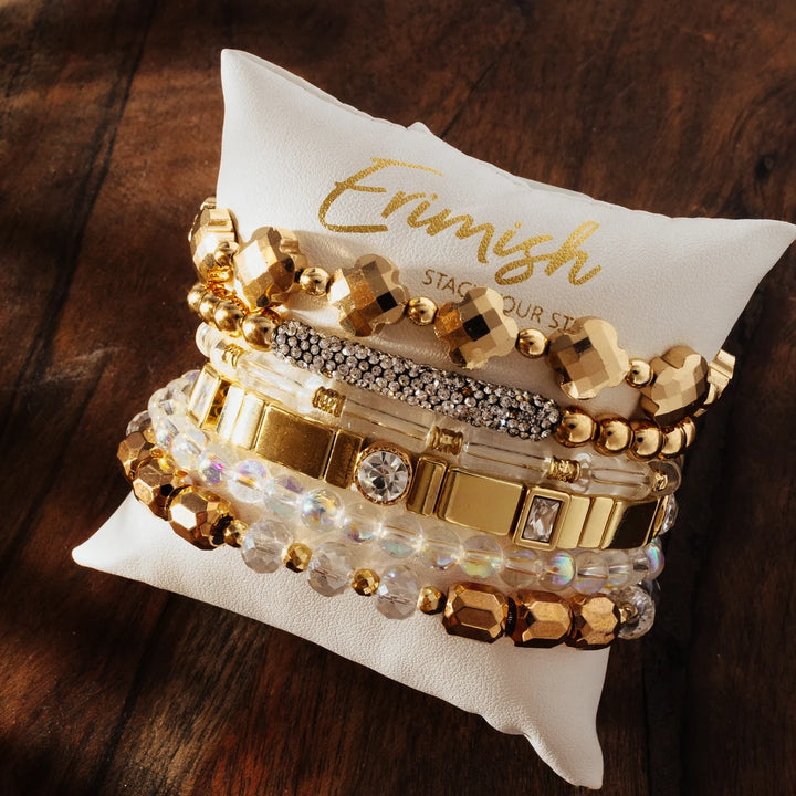Goldie Pillow Set Bracelets By Erimish (Ships in 2-3 Weeks)
