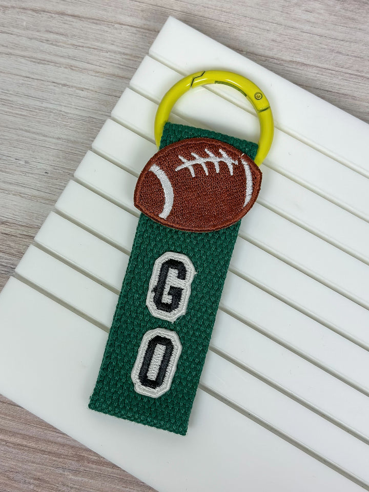 Football Game Day Key Chains - Choice of Color