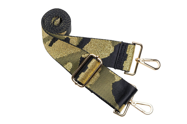 JUNE MARKET: Army Green Shiny HydroBag® with Camo Strap by Wanderfull (Ships in 2-3 Weeks)