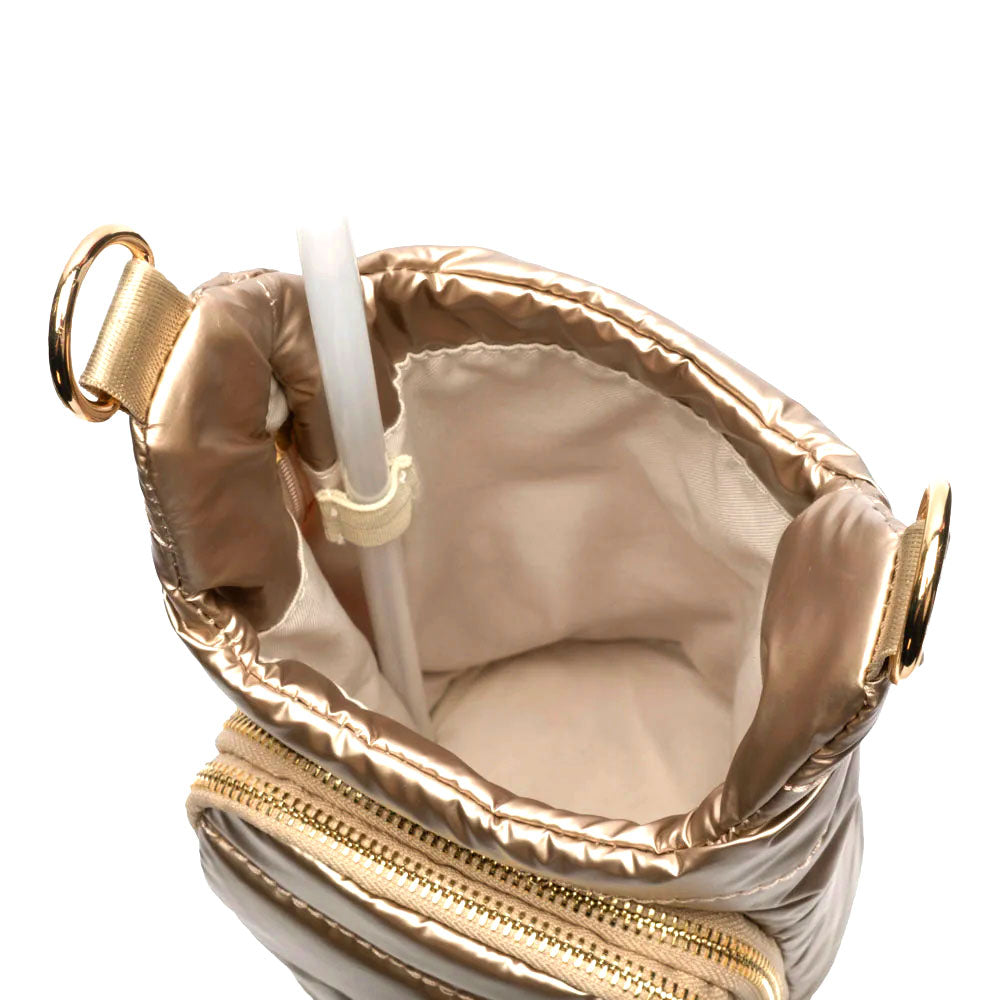 JUNE MARKET: HydroBag® HANDLE®- Gold Striped Strap by Wanderfull (Ships in 2-3 Weeks)