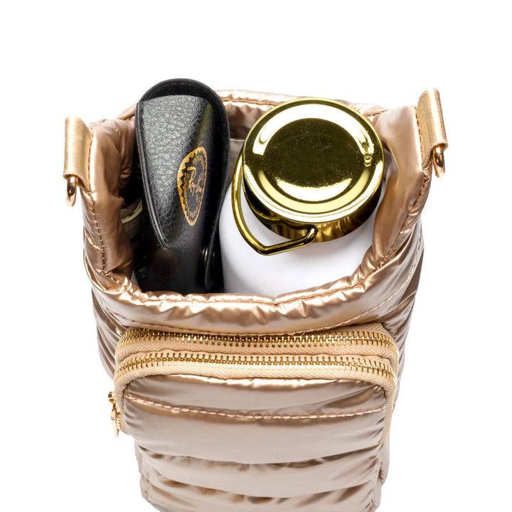 JUNE MARKET: HydroBag® HANDLE®- Gold Striped Strap by Wanderfull (Ships in 2-3 Weeks)