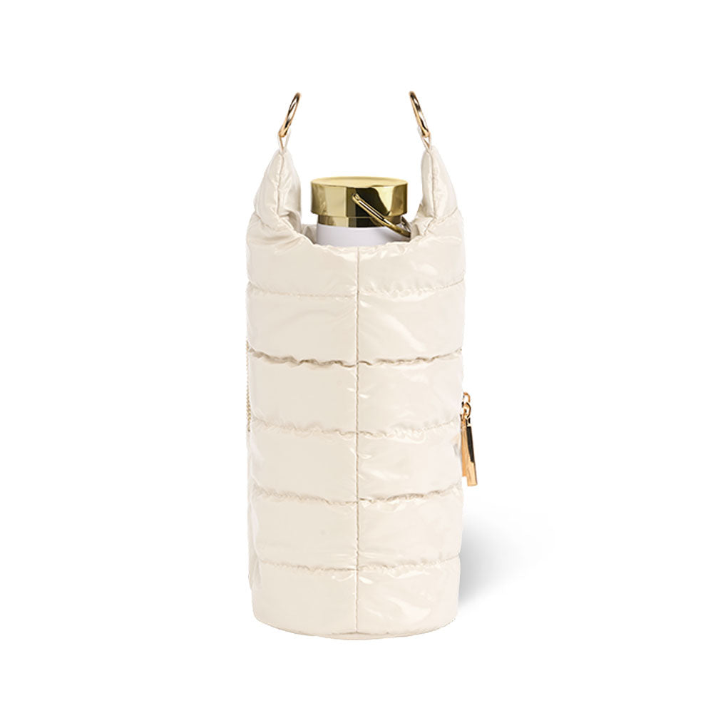 JUNE MARKET: Ivory Lacquer HydroBag® with Light Patterned Strap by Wanderfull (Ships in 2-3 Weeks)