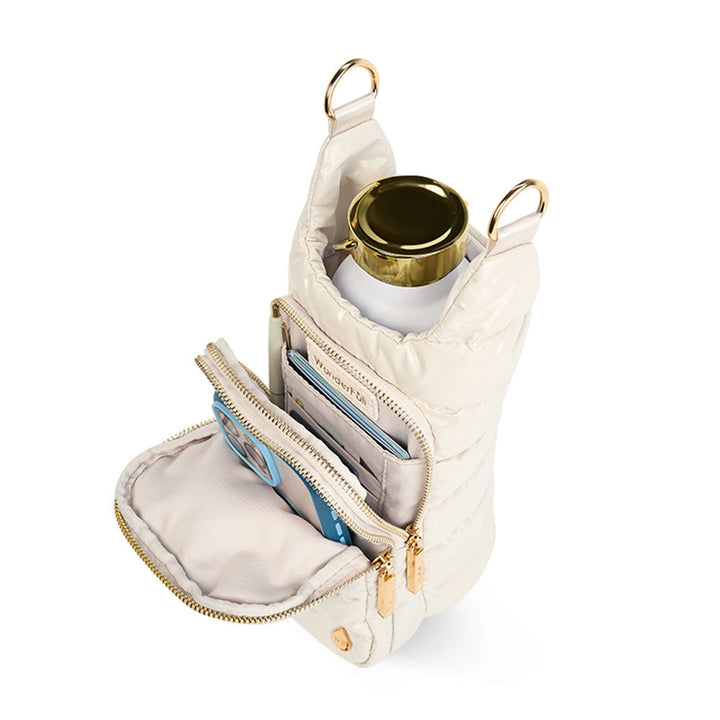 JUNE MARKET: Ivory Lacquer HydroBag® with Light Patterned Strap by Wanderfull (Ships in 2-3 Weeks)