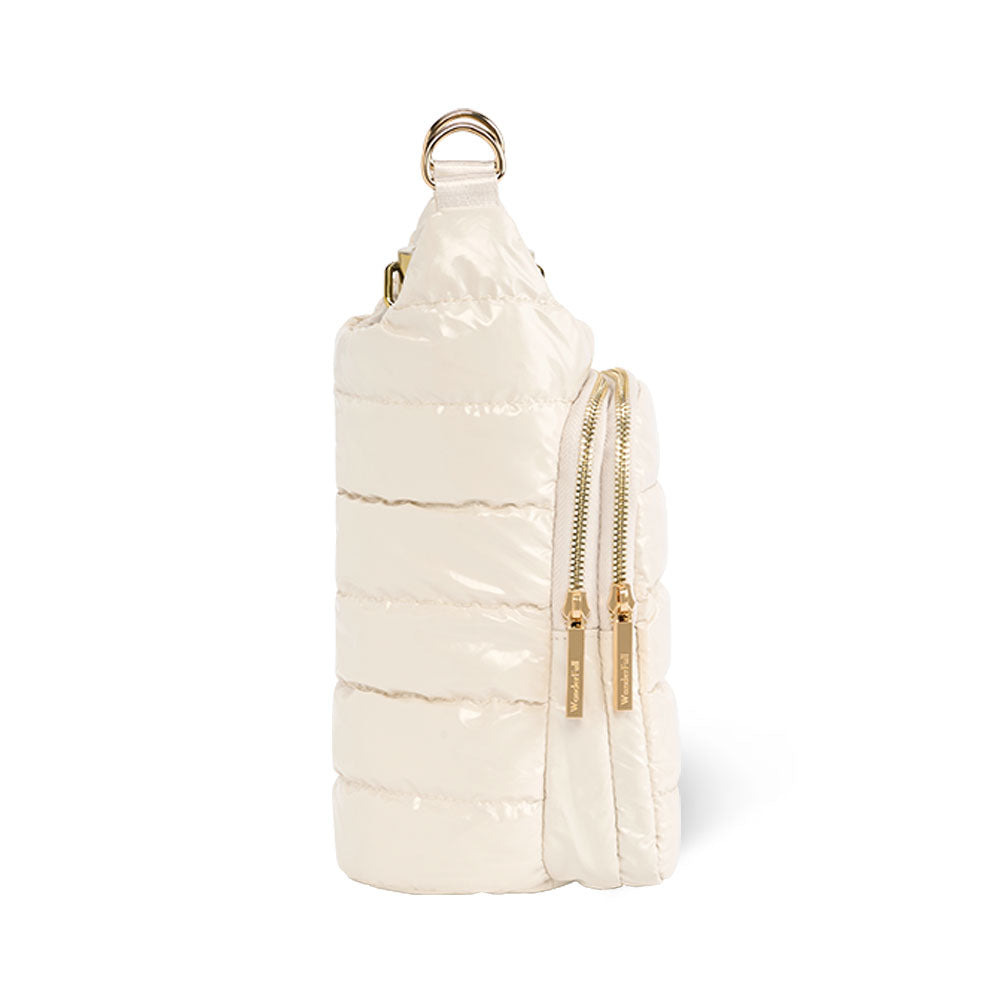 JUNE MARKET: Ivory Lacquer HydroBag® with Light Patterned Strap by Wanderfull (Ships in 2-3 Weeks)
