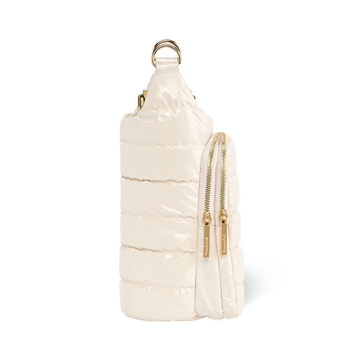 JUNE MARKET: Ivory Lacquer HydroBag® with Light Patterned Strap by Wanderfull (Ships in 2-3 Weeks)