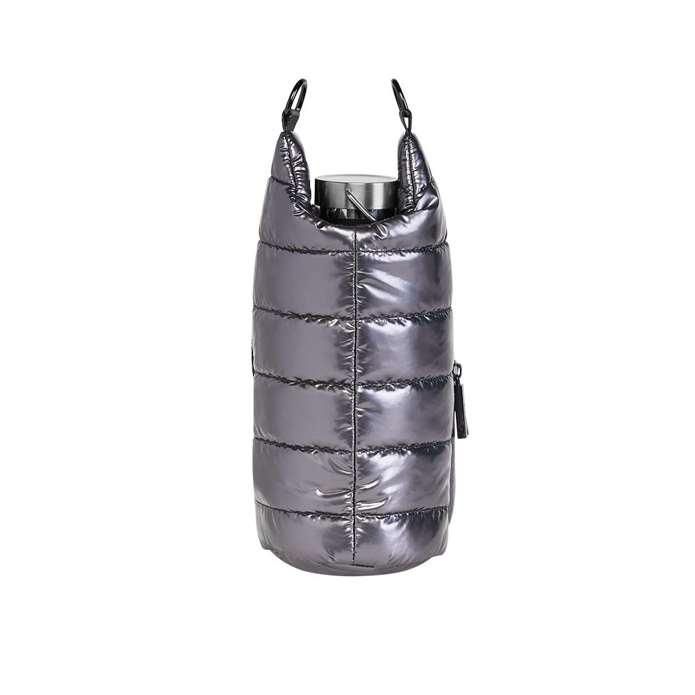 JUNE MARKET: Pewter Glossy HydroBag® with Camo Strap by Wanderfull (Ships in 2-3 Weeks)