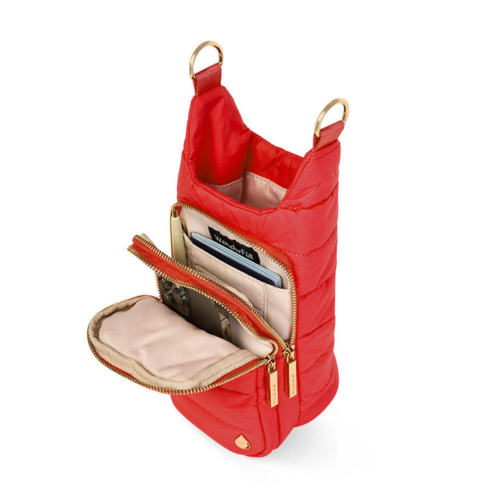 JUNE MARKET: Poppy Red HydroBag® with Red, White, Navy striped Strap by Wanderfull (Ships in 2-3 Weeks)