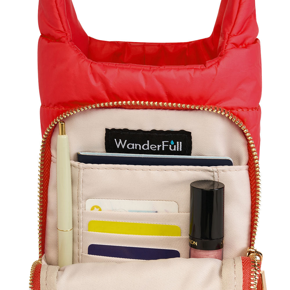 JUNE MARKET: Poppy Red HydroBag® with Solid Strap by Wanderfull (Ships in 2-3 Weeks)
