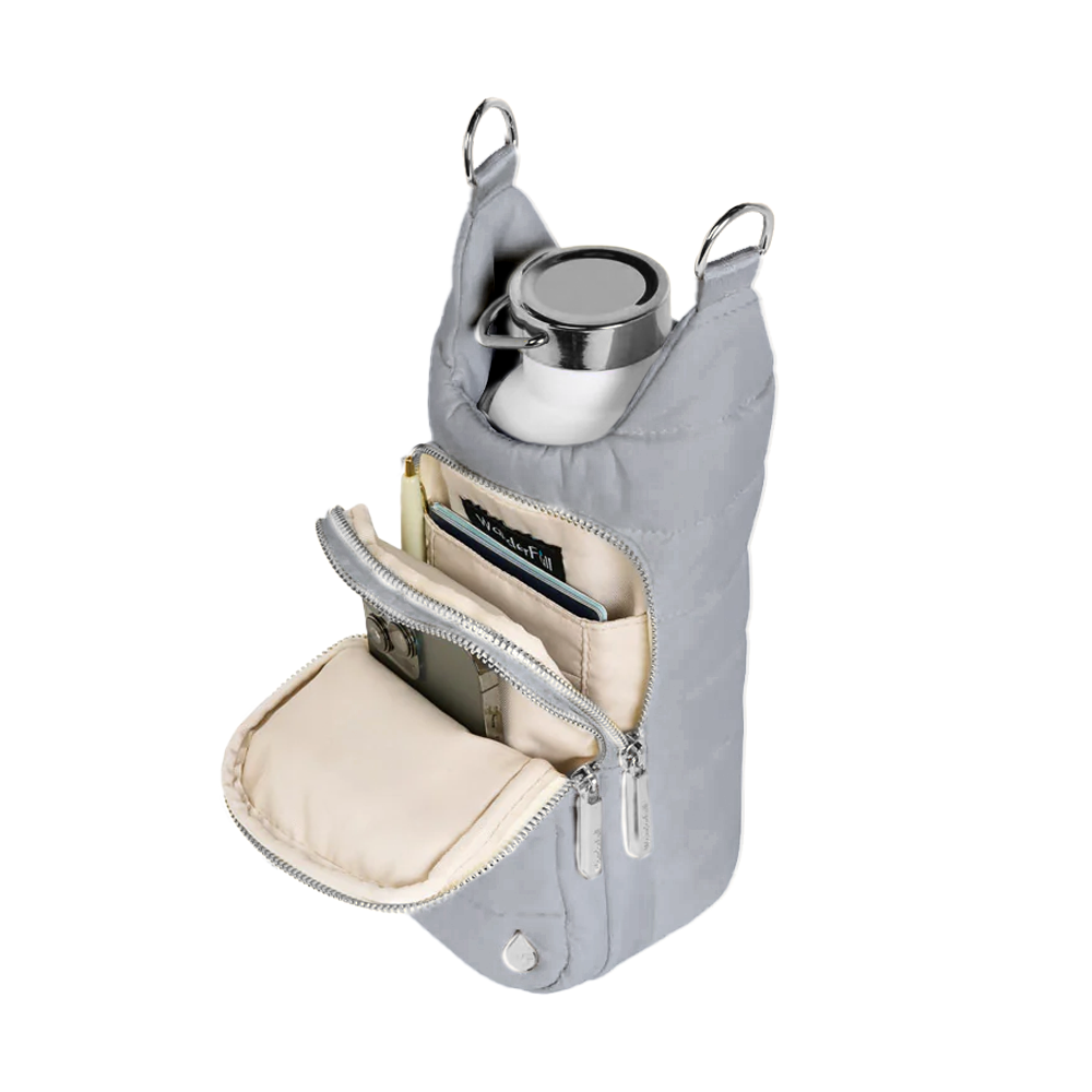 JUNE MARKET: Sky Gray HydroBag® Dark Gray Patterned Strap by Wanderfull (Ships in 2-3 Weeks)