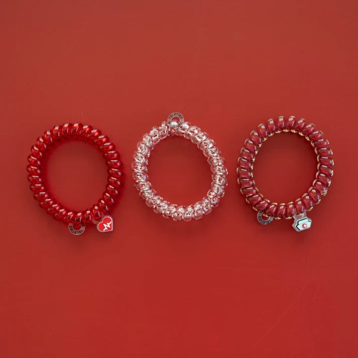 Teleties Hair Tie - Large Band Pack of 3 - Heart and Hustle