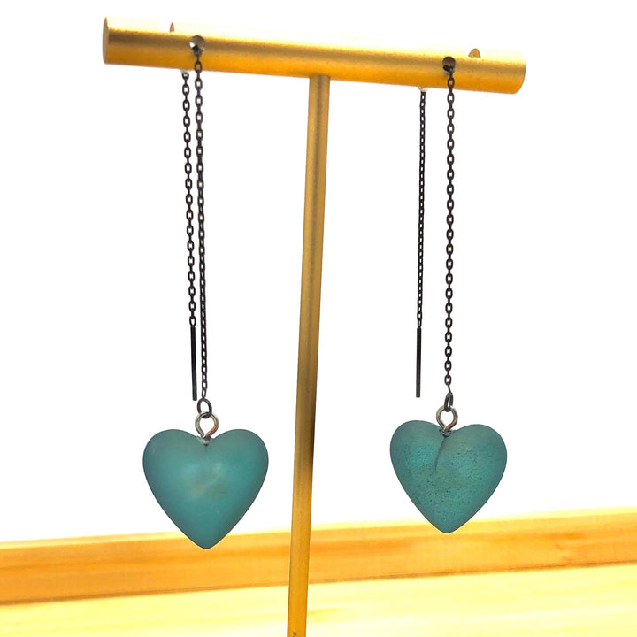 Heartstrings Threader Earrings by Leetie Lovendale (Preorder: Ships in 2-3 Weeks)