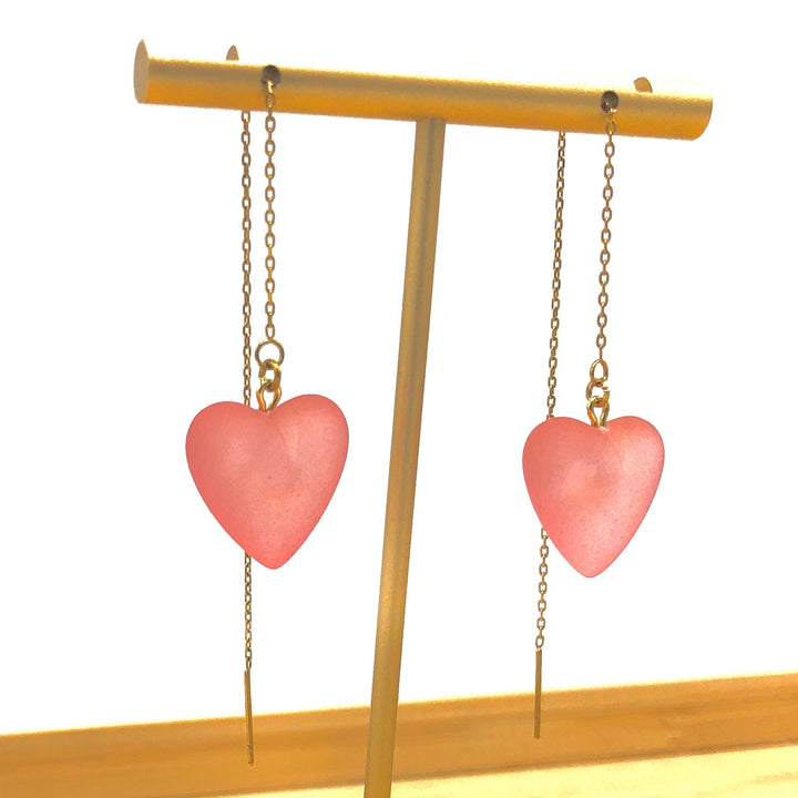 Heartstrings Threader Earrings by Leetie Lovendale (Preorder: Ships in 2-3 Weeks)