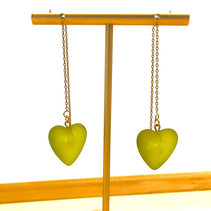 Heartstrings Threader Earrings by Leetie Lovendale (Preorder: Ships in 2-3 Weeks)