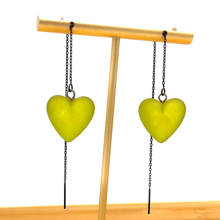Heartstrings Threader Earrings by Leetie Lovendale (Preorder: Ships in 2-3 Weeks)
