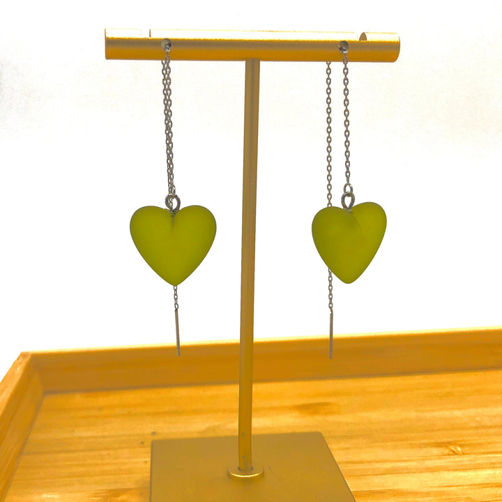 Heartstrings Threader Earrings by Leetie Lovendale (Preorder: Ships in 2-3 Weeks)