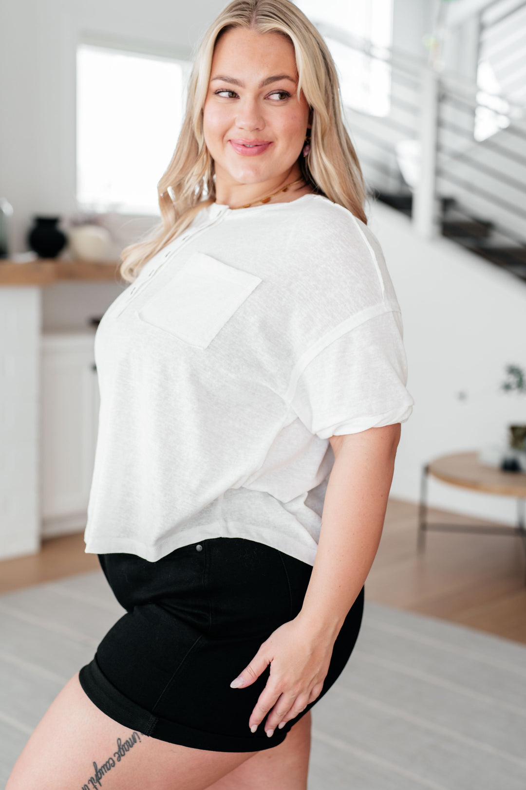 Hipster Henley Top - 5/7