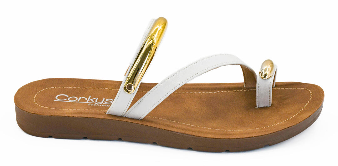 SHOE PARTY! Hit The Strip White by Corkys (Ships in 2-3 Weeks)