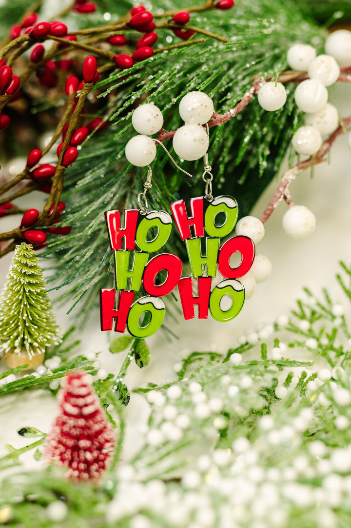Ho,Ho, Ho Dangle Earrings - 11/14
